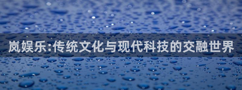 大满贯软件网站：岚娱乐:传统文化与现代科技的交融世界
